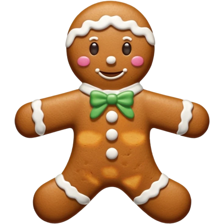 Gingerbread stylized emoji