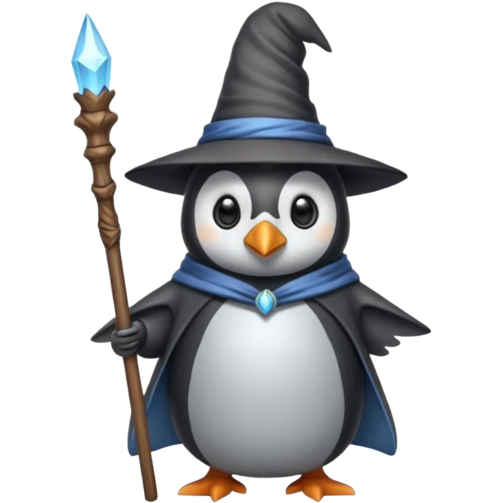 Penguin Wizard emoji