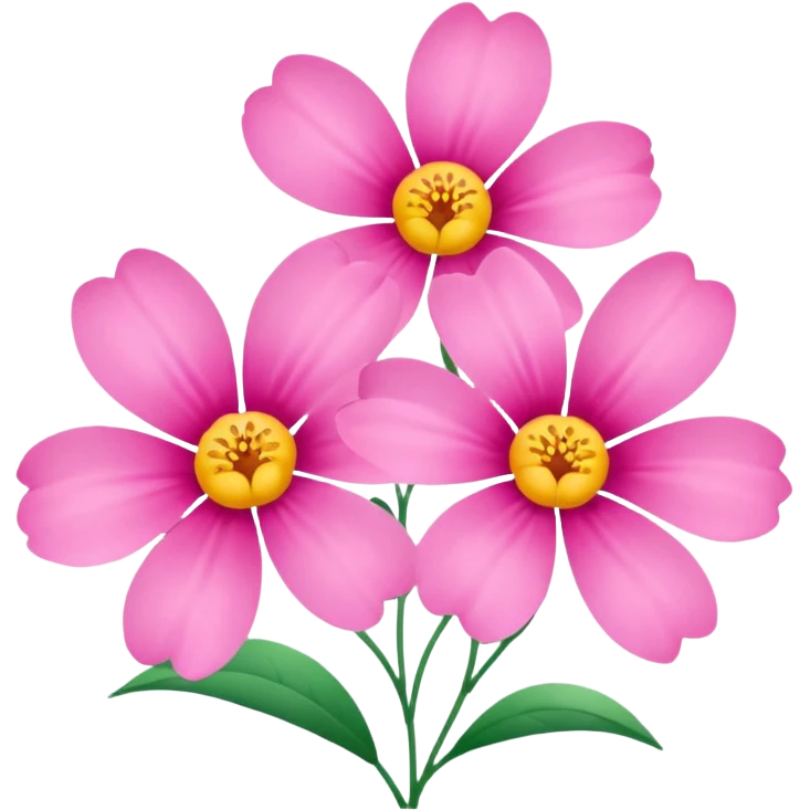 Pink flowers emoji