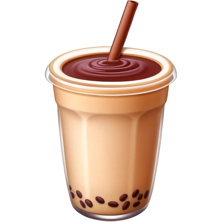 Red bean milk tea  emoji