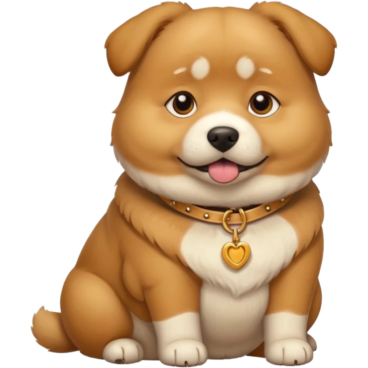 fat dog emoji