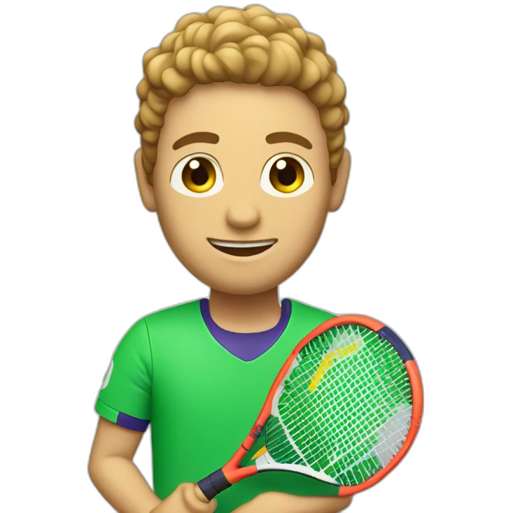 padel player small racket emoji