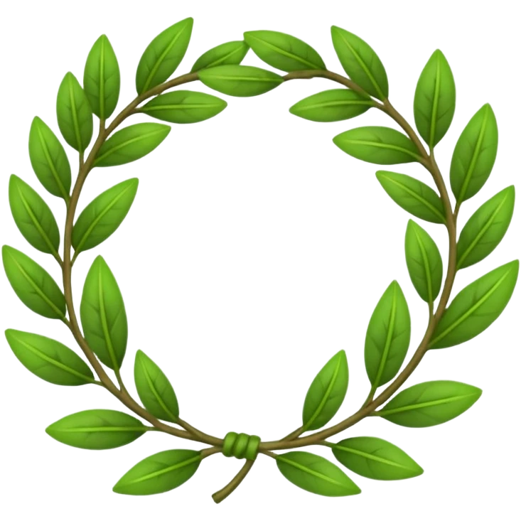 Laurel wreath emoji