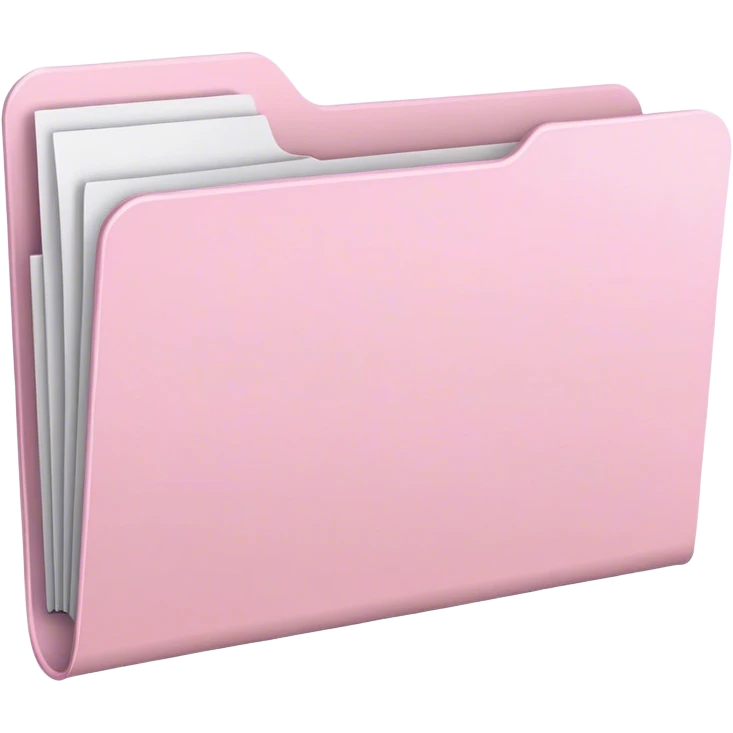 Light pink folder emoji