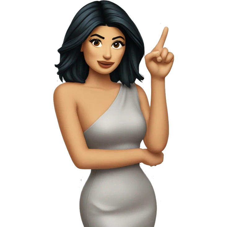 kylie jenner pointing on you emoji