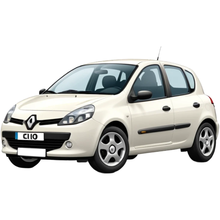 white renault clio emoji