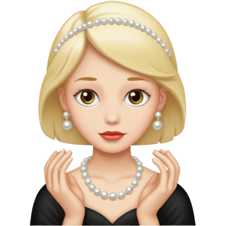 Clutching pearls  emoji