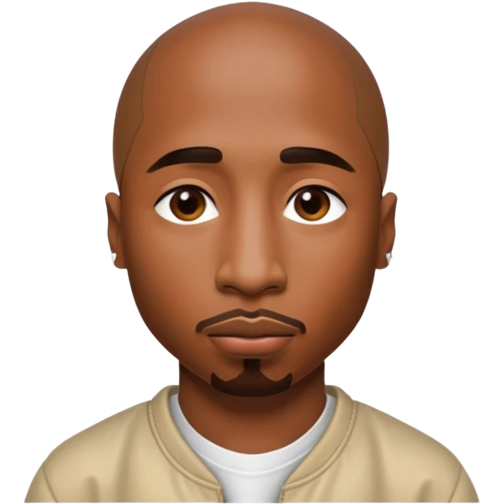 2Pac face emoji