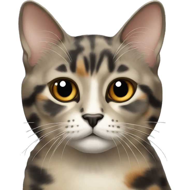 Dilute tortoiseshell cat emoji