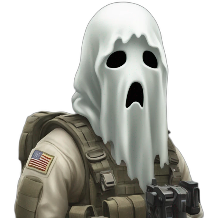 Ghost from call of duty emoji