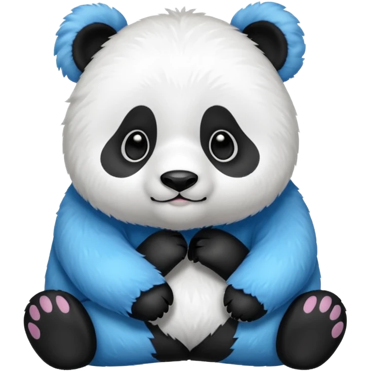 Mavi panda emoji