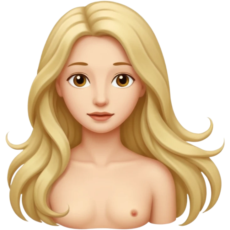 Super realistic naked woman emoji