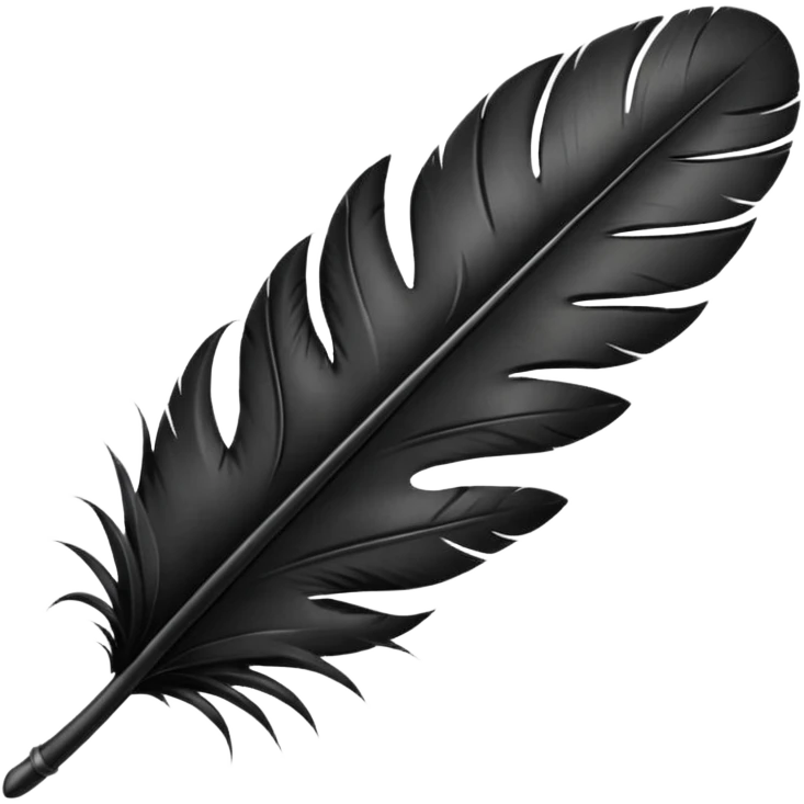 black feather emoji