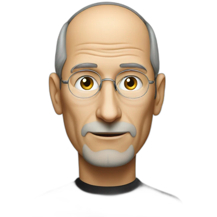 Steve jobs with iphone emoji