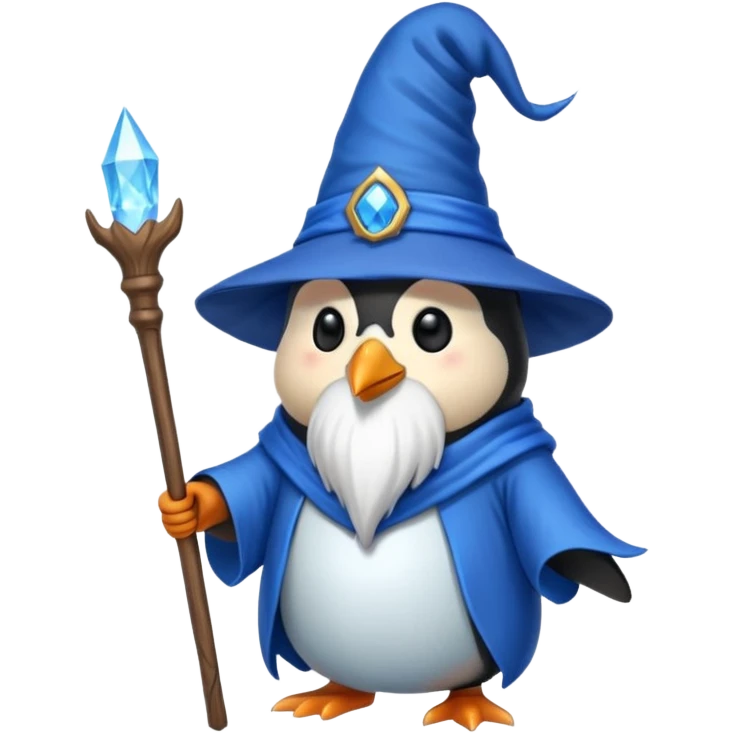 Penguin Wizard emoji