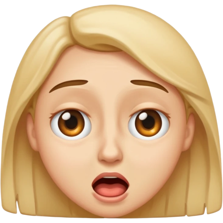 Eye roll while cringing emoji