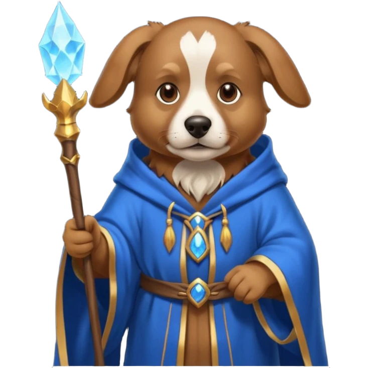 Dog wizard emoji