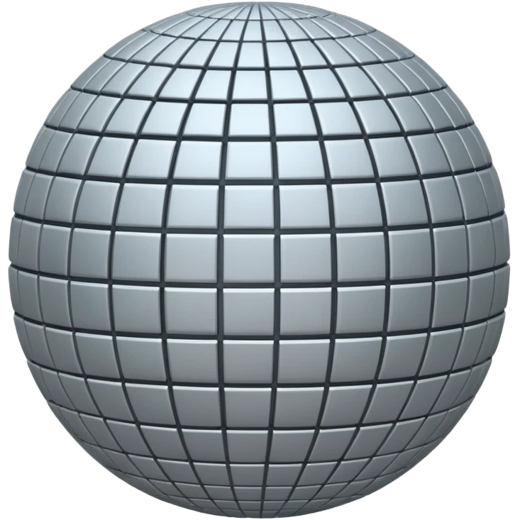 sphere covered with grid lines emoji
