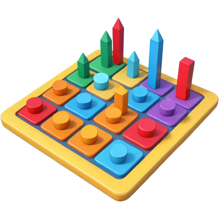 3d visual strategy board emoji