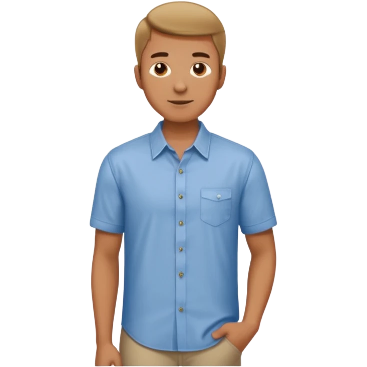 Naked guy witout any clothes and only shows his dick emoji