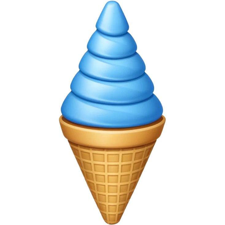 Cono francese blu emoji