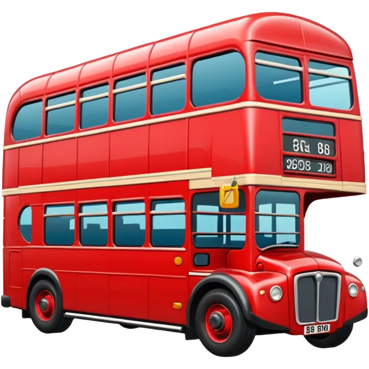 red bus emoji