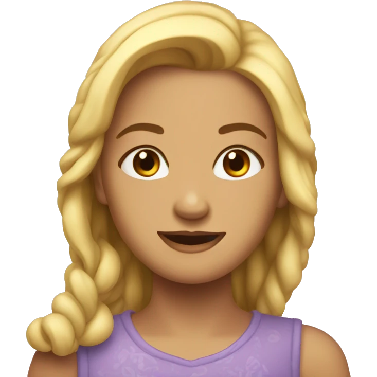 девушка на качели emoji