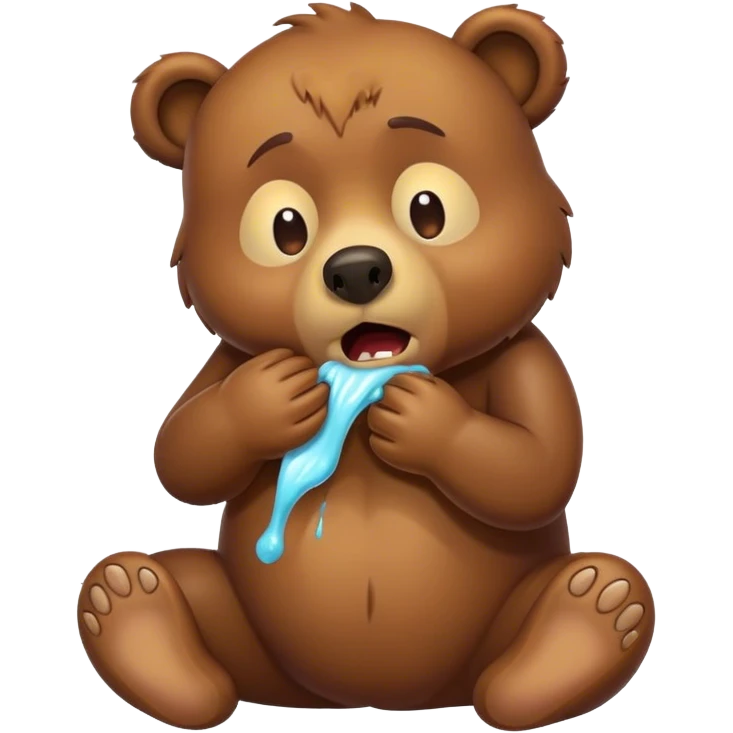 vomiting bear emoji