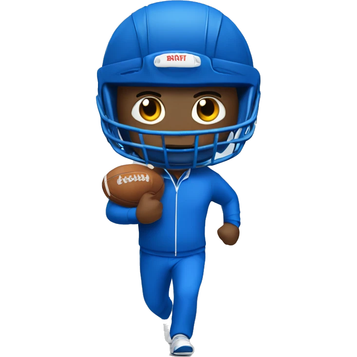 sport man in blue sport suit emoji