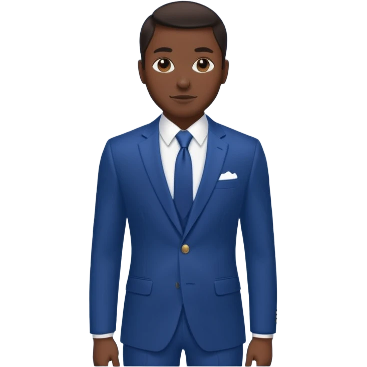 blue suit emoji
