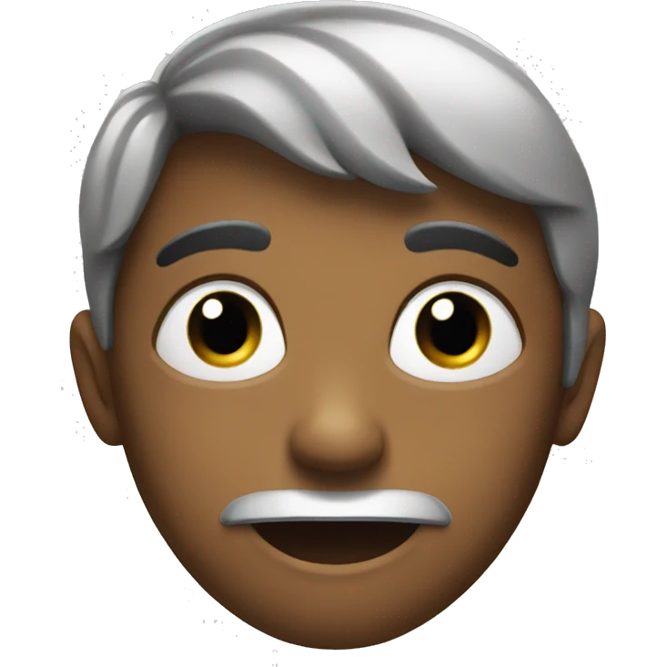Face with black splash emoji