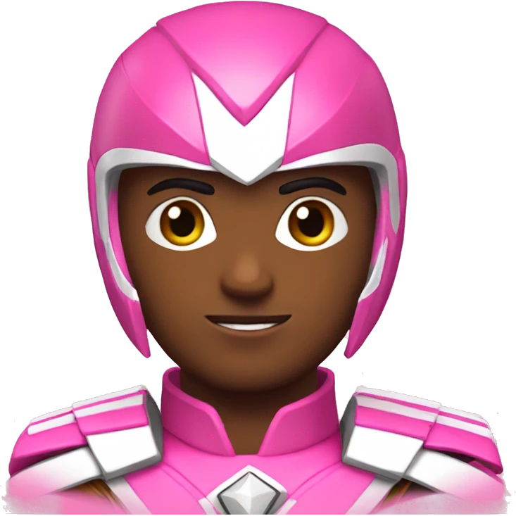 male pink power ranger emoji
