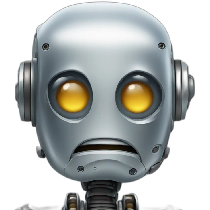 Dissatisfied robot  emoji