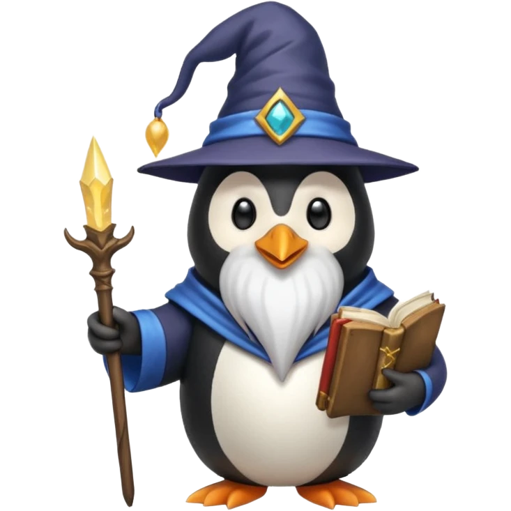 Penguin Wizard emoji