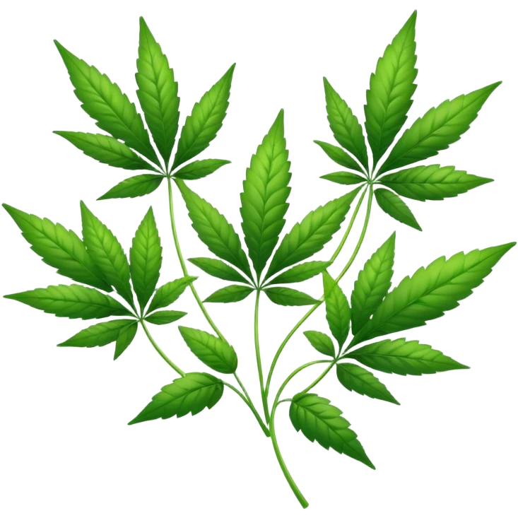 weed with hearts emoji