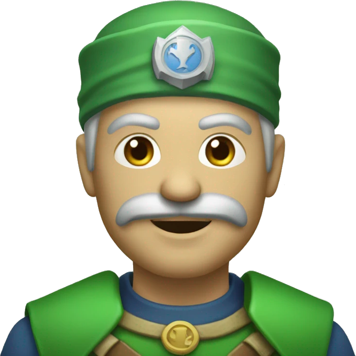 Un nain vert malicieux emoji