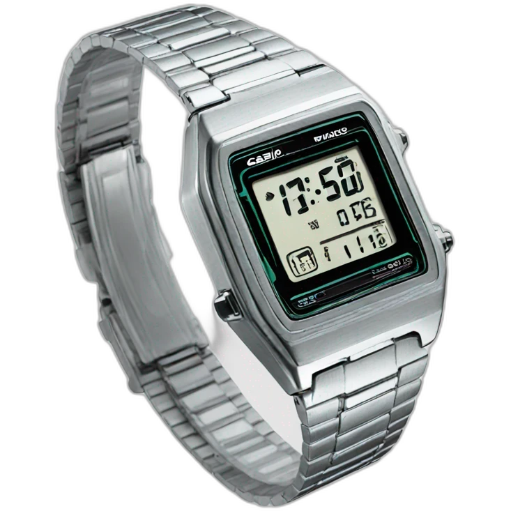 Casio watch silver emoji