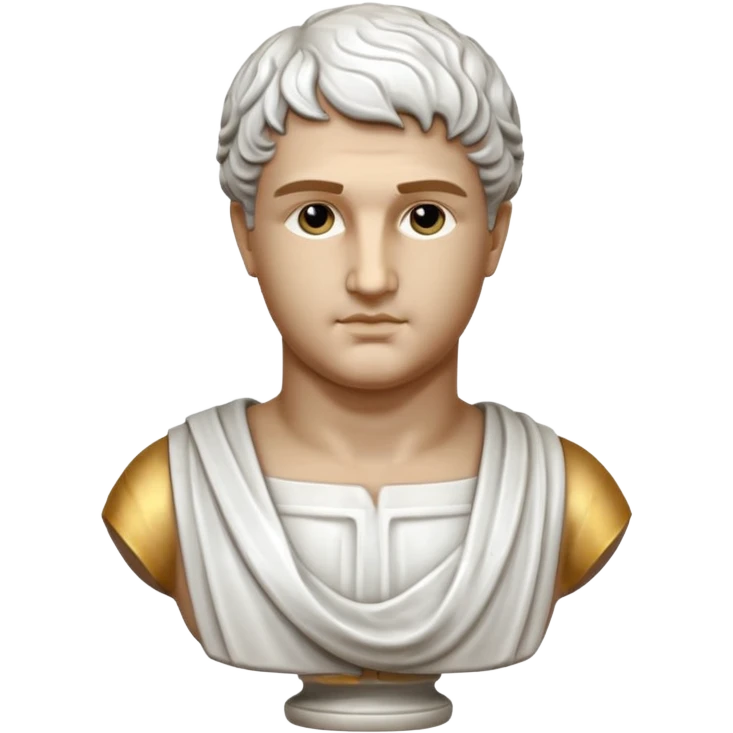 white classical roman bust emoji