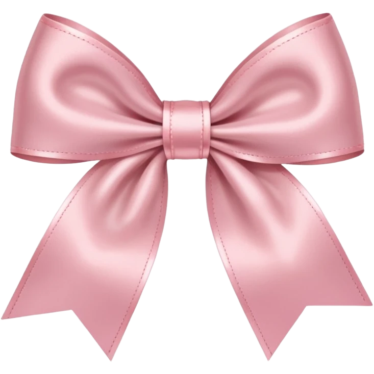 light pink bow with thin ribbon emoji