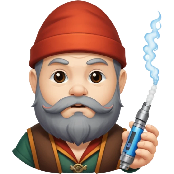 Zwerg mit vape  emoji