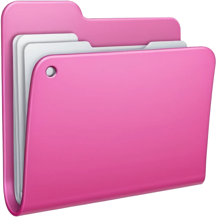 simple pink folder emoji