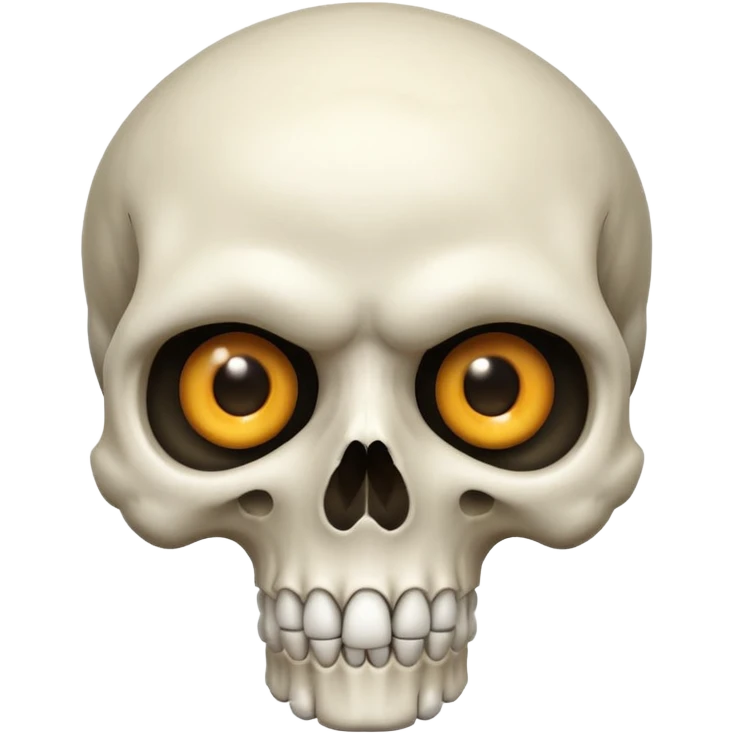 Skull pointing emoji