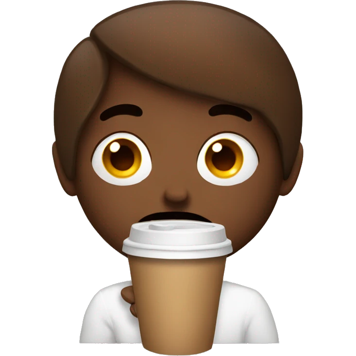 coffee anxious emoji