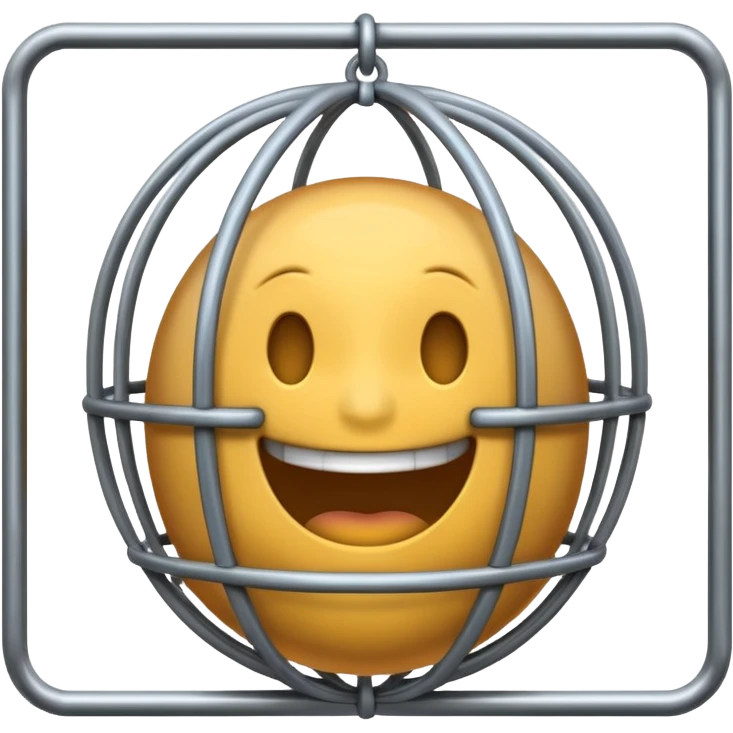grinsendes Emoji im Gefängnis emoji