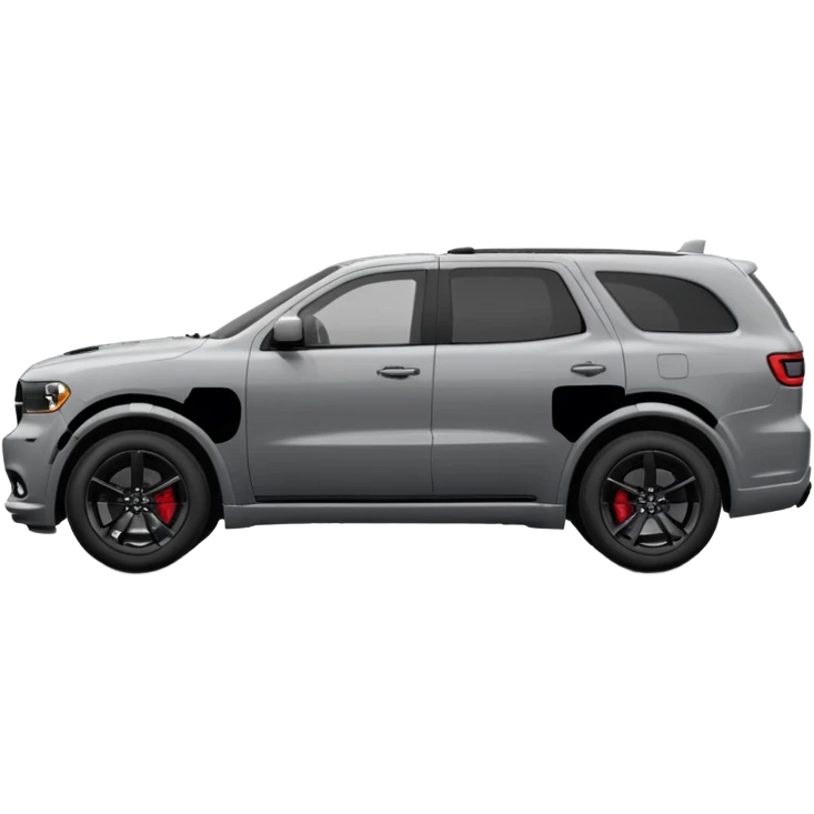 2023 Grey dodge Durango from side view with black rims emoji