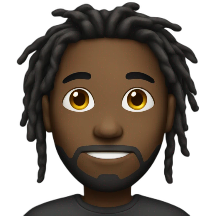 Black person with dreads emoji
