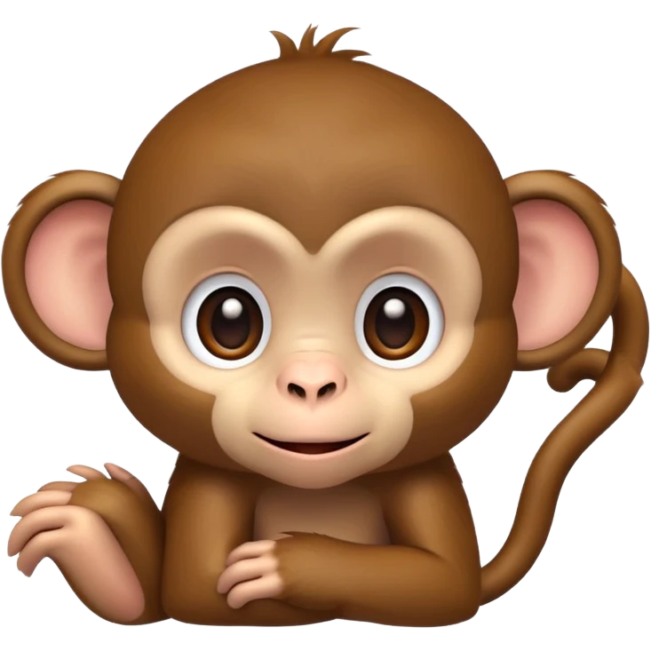 Cute monkey emoji