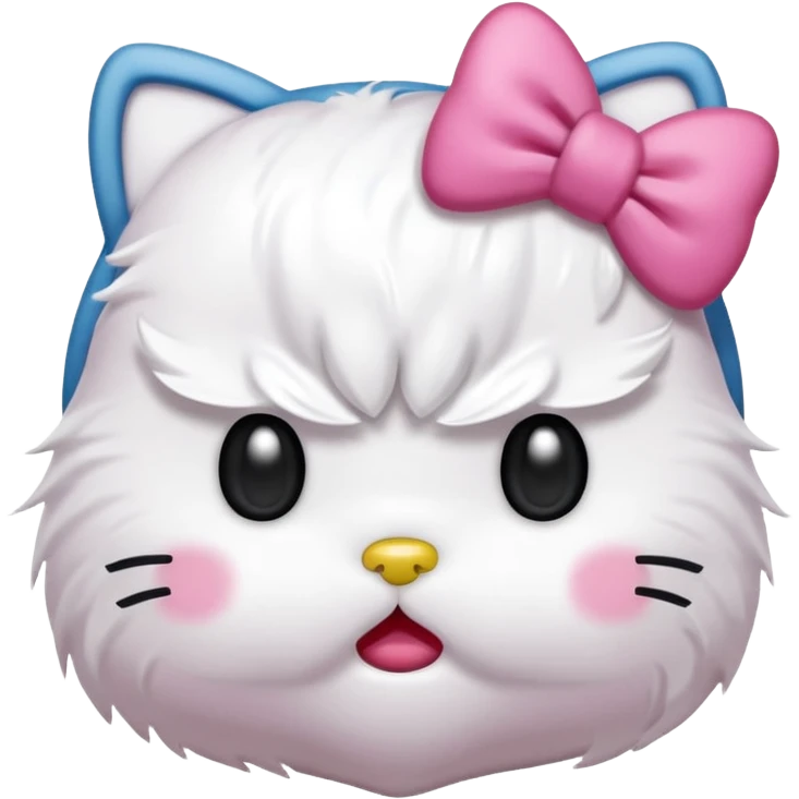 Hello kitty angry  emoji