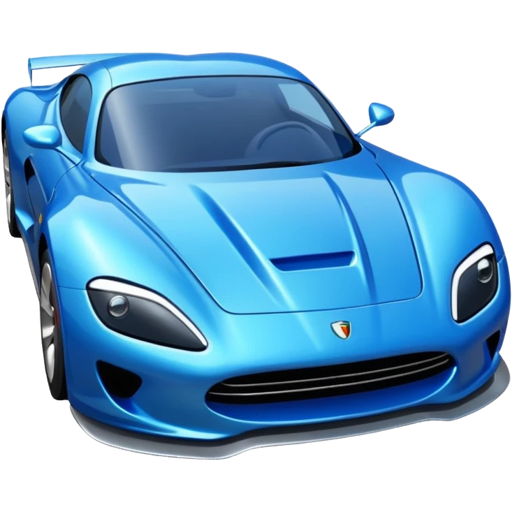 blue sport car emoji