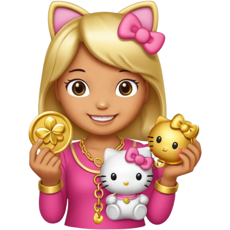 hello kitty lucky emoji